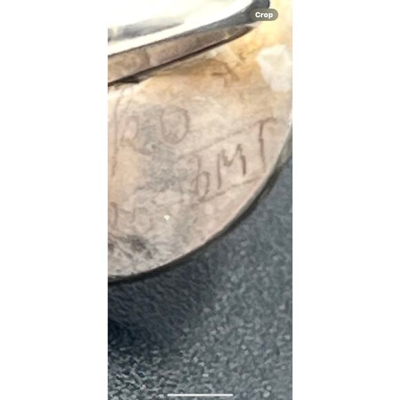 Vintage Mexican 925 Sterling Silver Pressed Flower Ring Signed AMIKO #1341 - Picture 7 of 16